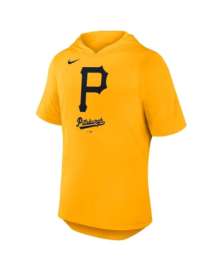 Мужская футболка с капюшоном Nike Gold Pittsburgh Pirates Tri-Blend Performance Hoodie gold
