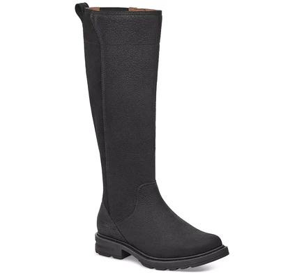  Женские высокие сапоги Rowena Stretch на блочном каблуке  black