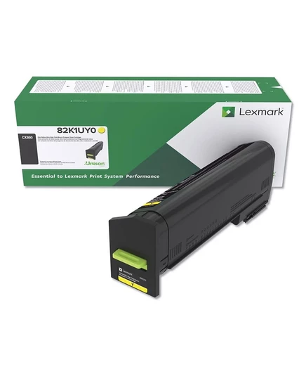Программа возврата сверхвысокого расхода тонера Lexmark 82K1UY0 с ресурсом 55 000 страниц. желтый