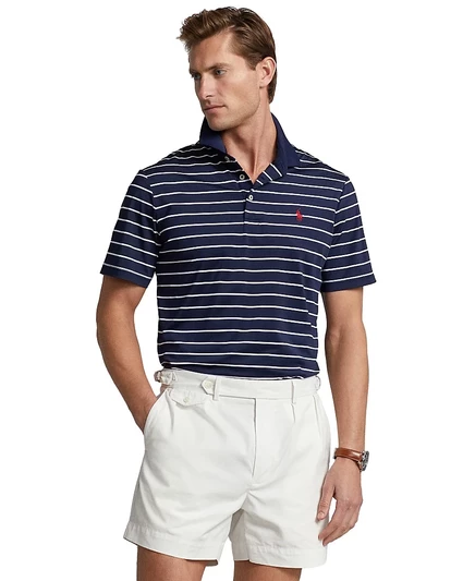 Мужское поло Polo Ralph Lauren Classic-Fit Performance, синее