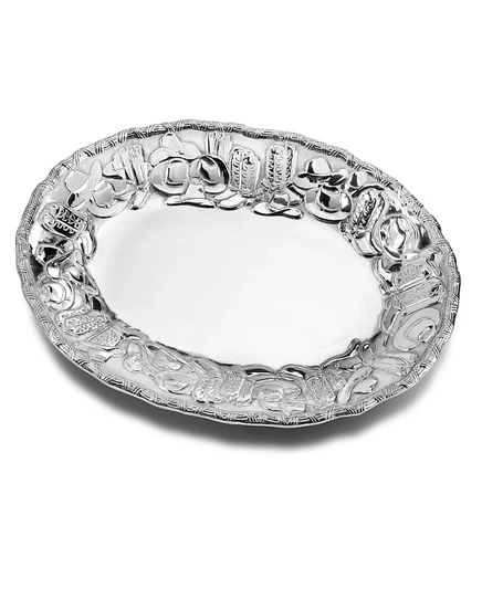Серебряный овальный поднос Wilton Armetale Western