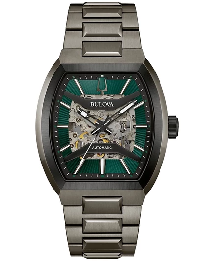 Мужские автоматические часы Bulova Maquina 40 мм, серые
