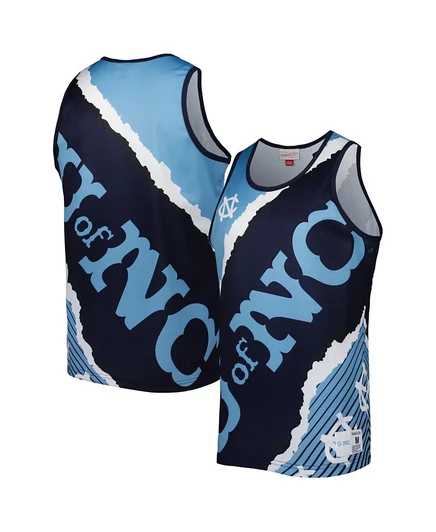 Мужская майка Mitchell & Ness Tar Heels Jumbotron 2.0, синяя