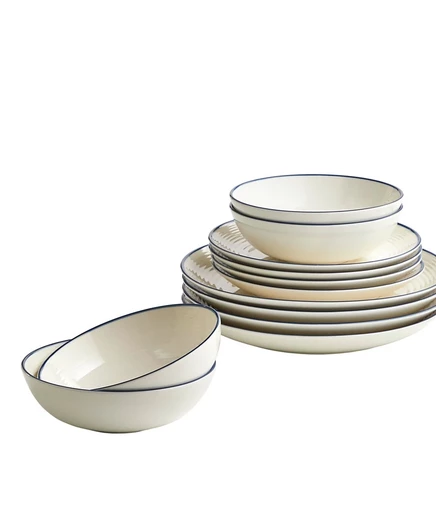 Набор посуды Royal Doulton Maze Denim, 12 предметов, синий
