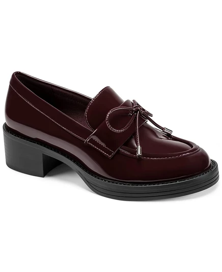 Женские лоферы DKNY Celeste на каблуке, цвета сангрия