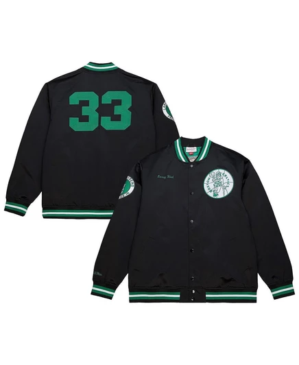 Мужская куртка Mitchell & Ness Larry Bird Boston Celtics, черная