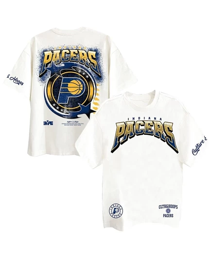 Мужская футболка Two Hype Indiana Pacers, кремовая