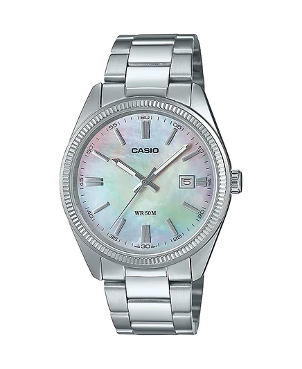 Мужские часы Casio MTP1302PEC-7A из нержавеющей стали, серебристые, 38,5 мм