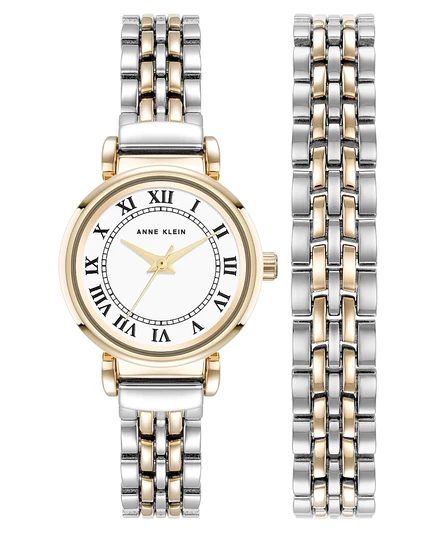 Женские часы Anne Klein Roman Numeral 24 мм, двухцветные