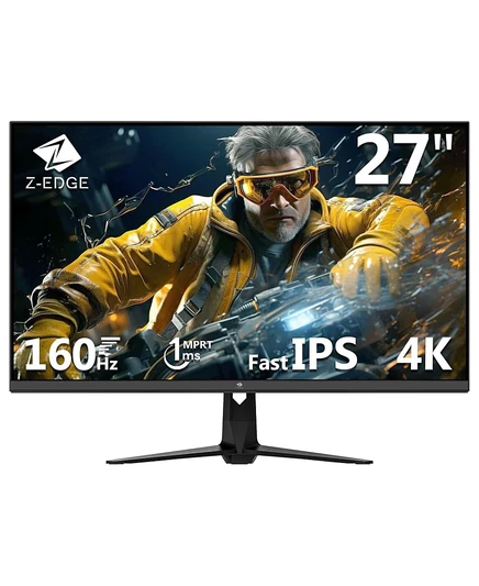 Игровой монитор Z-EDGE G274K с разрешением 27 дюймов 4K UHD 3840 x 2160 160 Гц, 1 мс, 1,07 миллиарда цветов, бесплатная синхронизация, HDMI x 2, DP x 2, черный