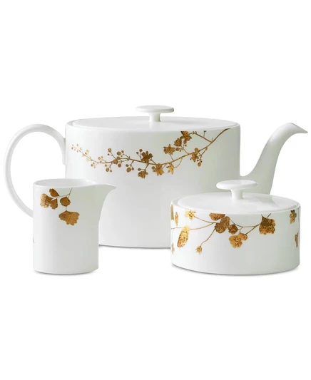 Чайный набор Vera Wang Wedgwood Jardin, белый с золотом