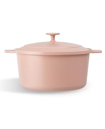 Голландская кастрюля Gotham Steel Pastel 4,7 л, розовая