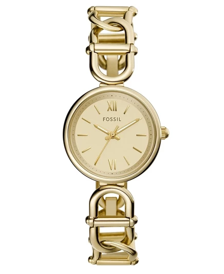 Женские часы Fossil Mini Carlie 30 мм сталь, розовое золото