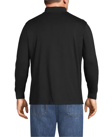 Мужская водолазка Lands End Super-T (Big & Tall), черная