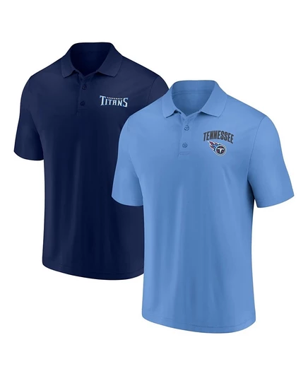 Мужское поло Fanatics Tennessee Titans, набор 2 шт., синее