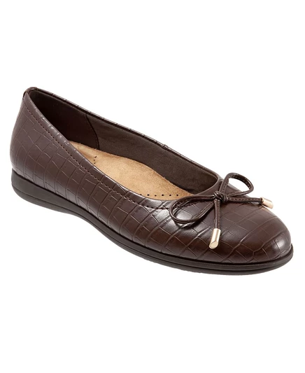 Женские балетки Trotters Dellis, коричневые