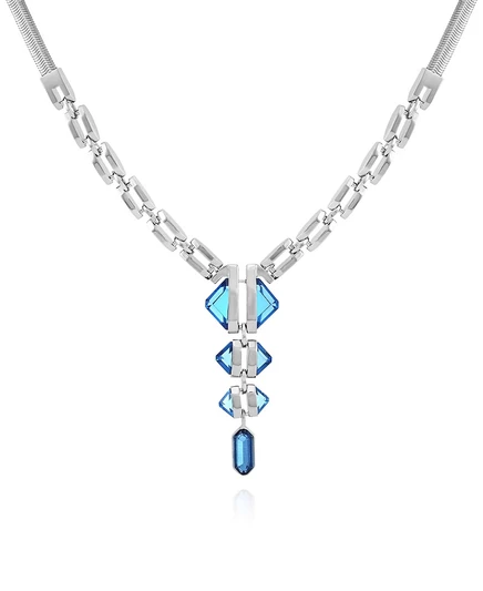 Колье Vince Camuto с эпоксидной подвеской светло‑сапфировое