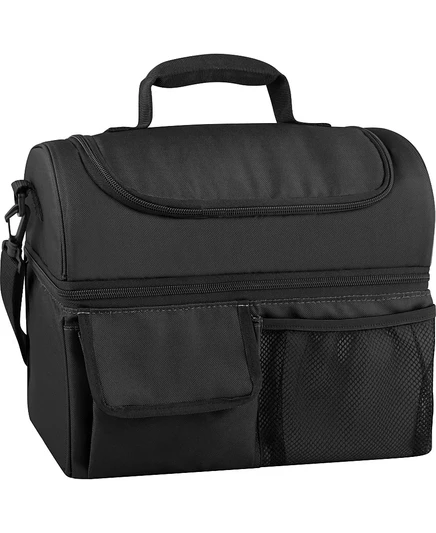 Сумка-холодильник Thermos Lunch Lugger двухсекционная, черная