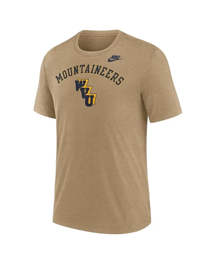 Мужская футболка Nike Heather Light Brown West Virginia Mountaineers Legacy Arch Tri-Blend от Nike heather light brown