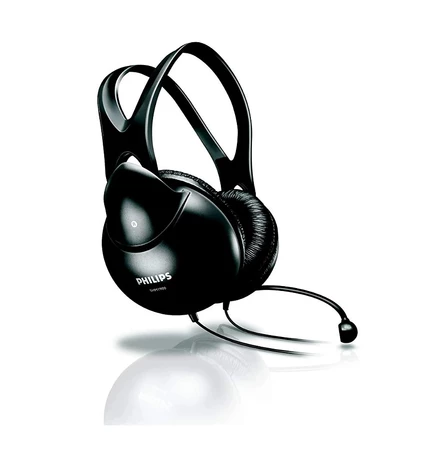 Стереонаушники-вкладыши Philips SHP1900/10 Hi-Fi Наушники с кабелем (регулируемое оголовье) черные