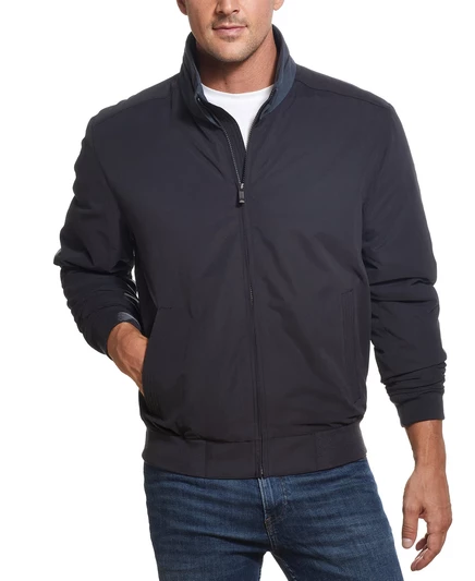 Мужская бомбер-куртка Weatherproof из микрофибры, черная