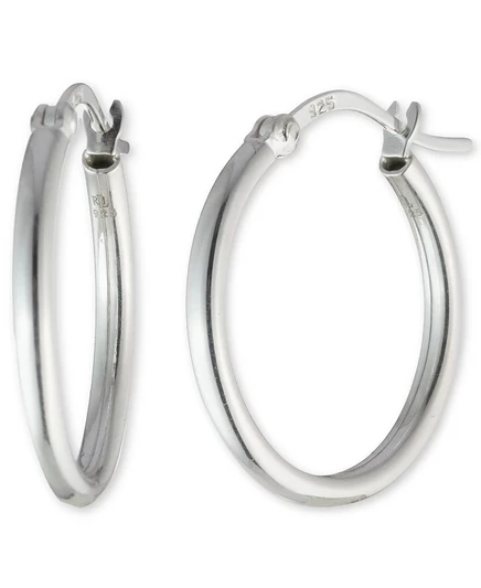 Женские серьги-кольца Lauren Ralph Lauren, серебро 925, 1″