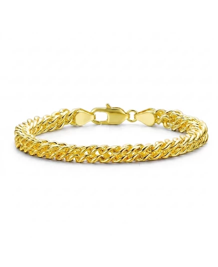Браслет Rachel Glauber Timeless Mesh Link позолоченный, 20 см, золотой