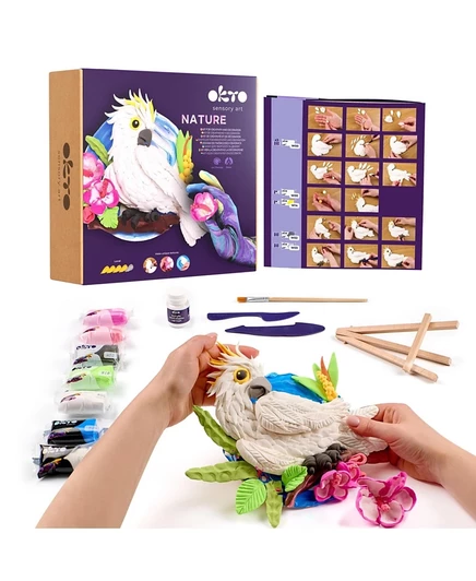Набор для 3D-росписи Wise Elk OKTO «Cockatoo», 29×29 см
