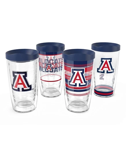Термостаканы Tervis Arizona Wildcats, 4 шт., белые