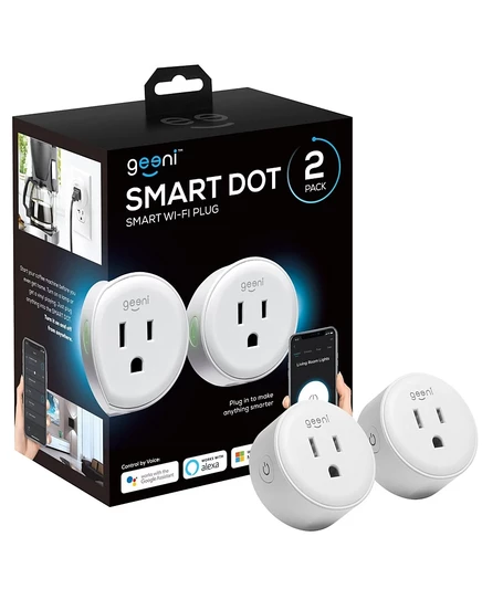 Умная розетка Geeni DOT Wi‑Fi 2 шт., белая