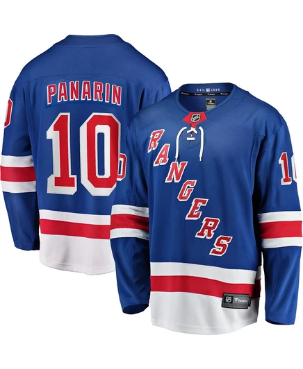 Мужской хоккейный джерси Fanatics Panarin Rangers, синий