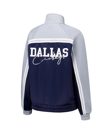Женская спортивная куртка G-III 4her By Carl Banks темно-синего цвета Dallas Cowboys Post Game от Carl Banks, застегивающаяся на молнию navy