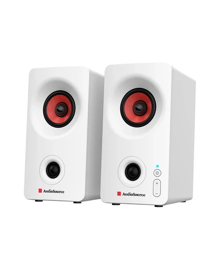 Настольные стереоколонки AudioSource 2.0 Bluetooth 5.3, белые