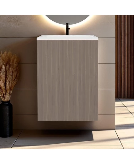 Компактный туалетный столик FM FURNITURE Siena, Однодверный, с двумя открытыми боковыми полками, белый