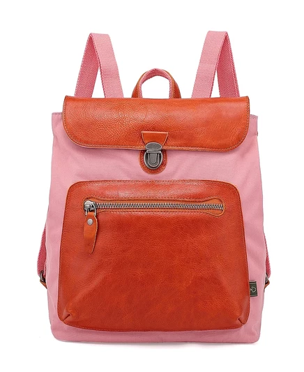 Женский рюкзак TSD Brand Valley Trail из холста, розовый