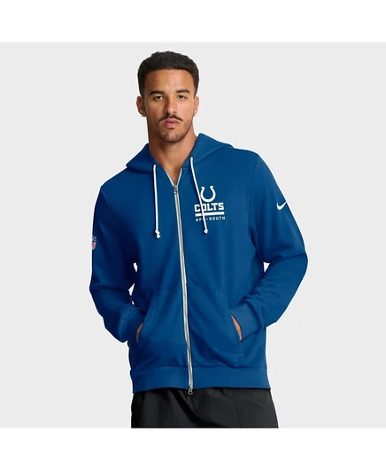 Мужская толстовка Nike Indianapolis Colts Dri-FIT на молнии, синяя