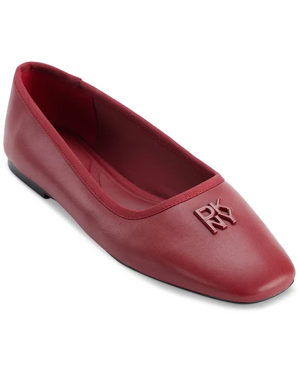 Женские балетки DKNY Daine с квадратным мысом, красные