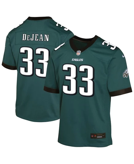 Футболка игрока Nike Big Boys and Girls Cooper DeJean Темно-зеленая Philadelphia Eagles green