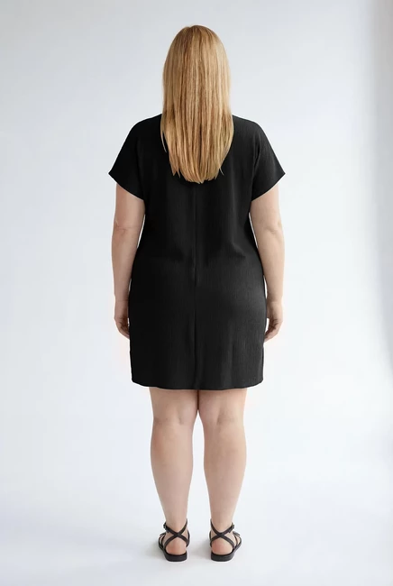 Купальники для всех больших размеров Esme Lace Up Cover Up Dress black