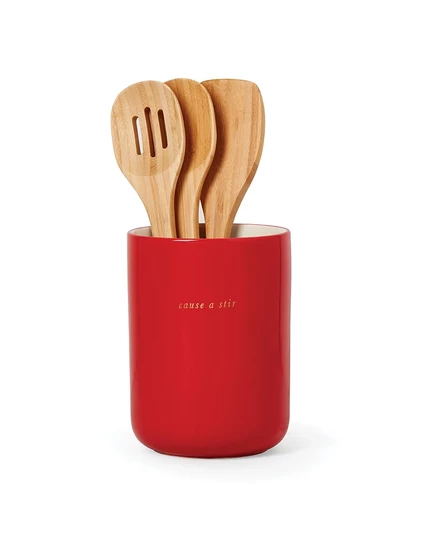 Подставка для приборов Kate Spade Knock on Wood, красная