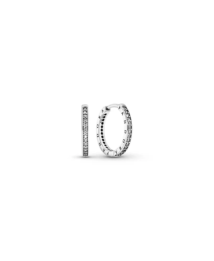 Серьги-конго Pandora из стерлингового серебра, 18.9″