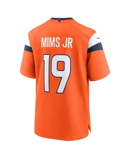 Мужская футболка Nike Marvin Mims Jr оранжевого цвета для командных игр 
