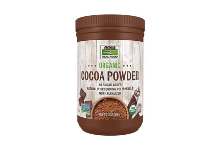 Какао-порошок NOW Foods сертифицированный, 340 г