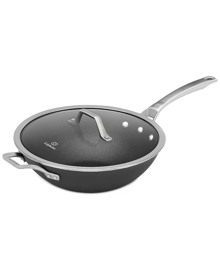 Вок Calphalon Signature 12″ антипригарный, с крышкой