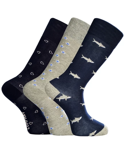 Мужские носки Shark Tank Bundle, 3 упаковки black/gray/navy
