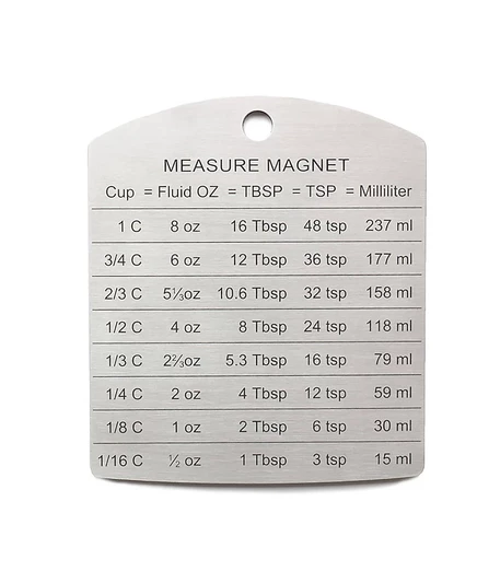 Измерительный магнит RSVP, нерж. сталь 3,5″×4″, серый
