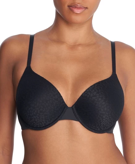 Бюстгальтер на косточках Natori Women's Comfort Evolution Full Fit с эффектом памяти и складывающейся горловиной 731337 черный