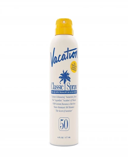 Солнцезащитный крем Vacation Classic Spray SPF 50, 6 унций, без цвета