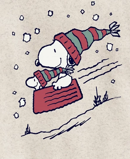 Peanuts Флисовый топ на санках Снупи для больших девочек с арахисом beige/khaki