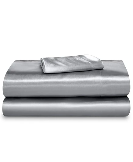 Комплект сатинового белья Bare Home, серебристый
